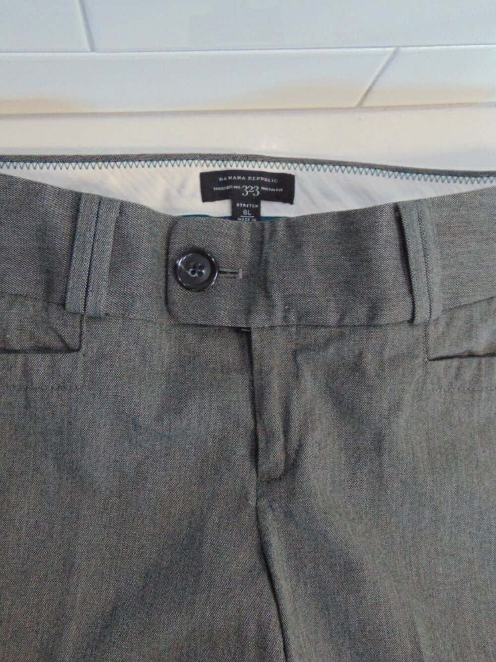 Banana Republic Pants 6L gray/black